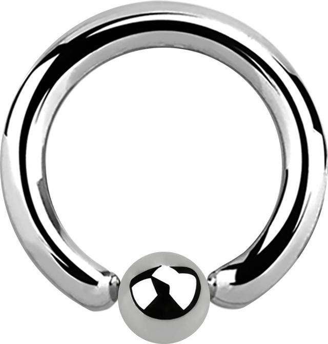 Star Piercing Ball Closure Ring silber (ohne Messing, Titan G23)