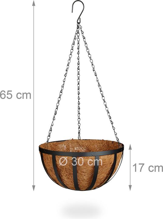 Produktbild Relaxdays Blumenampel (30 cm)