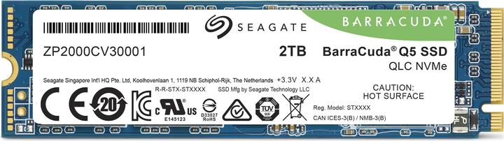 Actual product image Seagate BarraCuda Q5 (2000 GB, M.2 2280)
