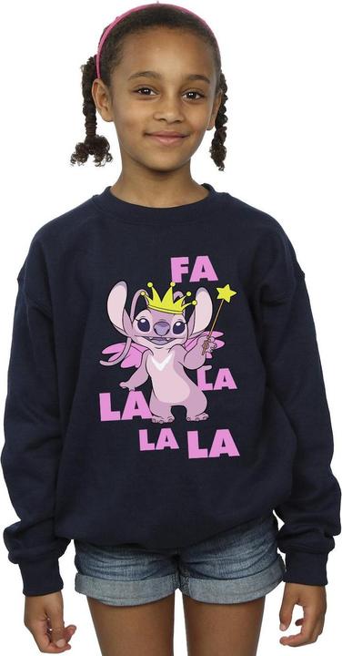 Actual product image Disney Girls Lilo & Stitch Angel Fa La La Sweatshirt (152, 158)