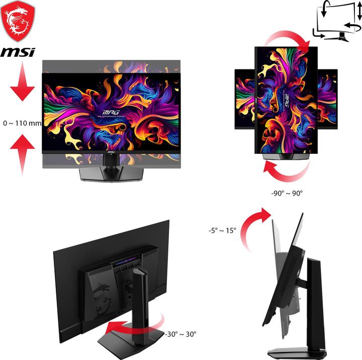 Actual product image MSI MPG 321URXDE QD-OLED (3840 x 2160 Pixels, 32")