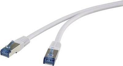 Produktbild Renkforce RJ45 Netzwerk Anschlusskabel CAT 6a S/FTP 3 m Grau TPE-Aussenmantel (CAT6a, 3 m)