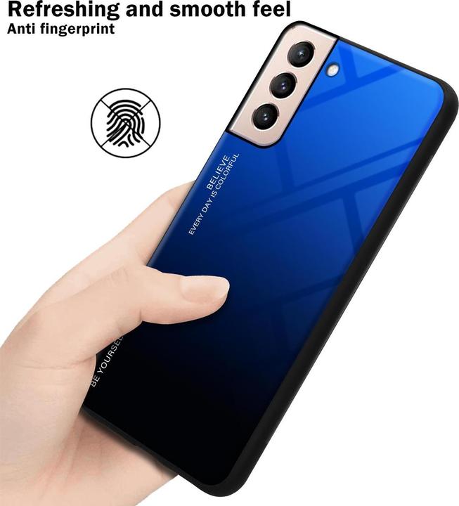 Produktbild Cadorabo TPU 2 Farben Glas Cover (Samsung Galaxy S21+)