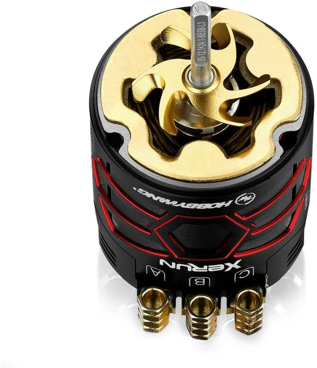 Image du produit Hobbywing Moteur Brushless Sensored Xerun D10 Drift 13.5T, rouge