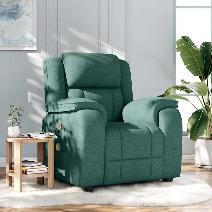Image du produit VidaXL Fauteuil de massage Vert foncé Tissu Massage Fauteuil TV