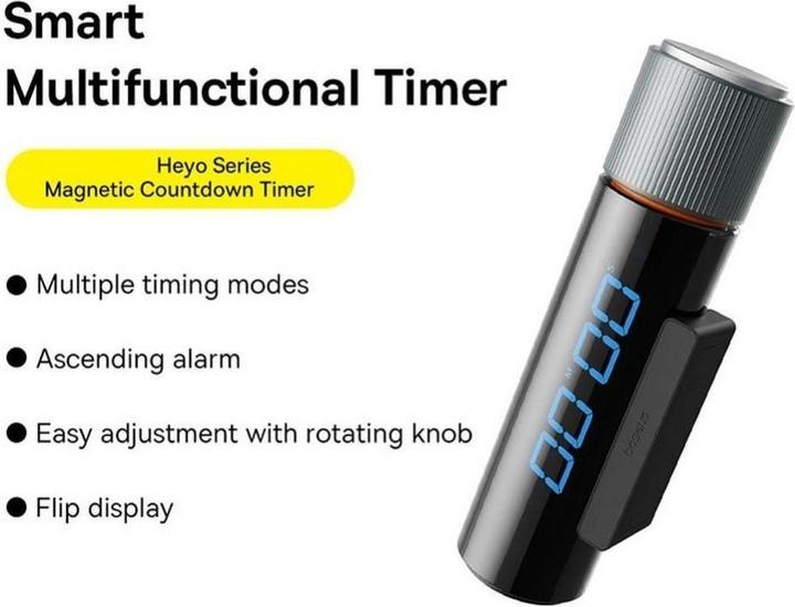 Actual product image Baseus Rotation countdown timer heyo (black)