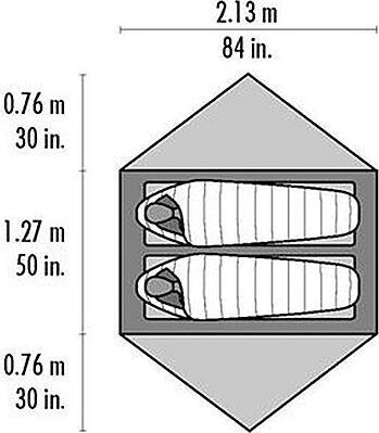 Actual product image Msr Hubba Hubba Bikepack 2 (Dome tent, 1.71 kg, 2 persons)