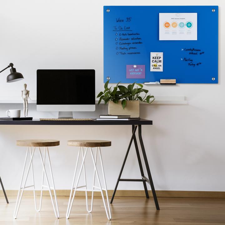 Produktbild Relaxdays Glas Magnettafel (90 x 6.5 x 60 cm)