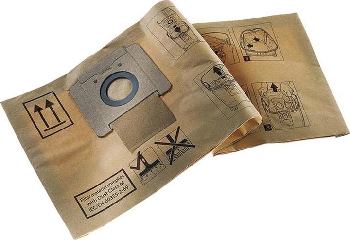 Actual product image Nilfisk Paper filter bag for wet and dry vacuum cleaner AT (5 x)