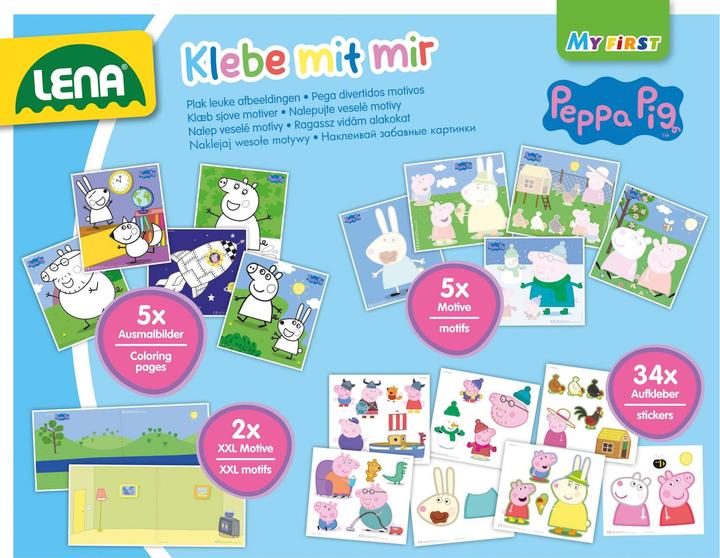 Produktbild Lena Klebe mit mir Peppa Pig, Faltschachtel