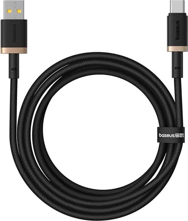 Image du produit Baseus Dura USB type A vers type C 60 W câble de charge rapide 2 m noir or (2 m, USB 3.0)