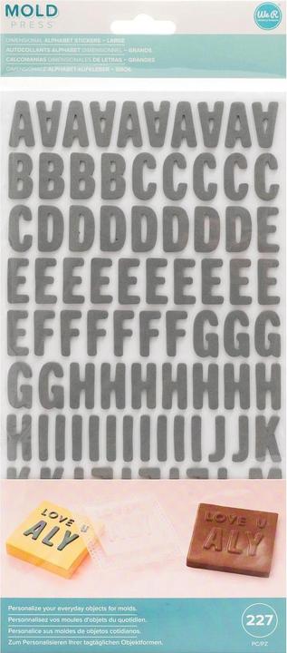 Produktbild We R Memory Keepers 3D-Sticker Alphabet gross, Mold Press