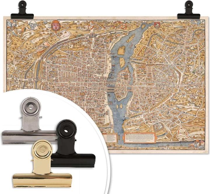 Immagine prodotto Trenddeko Mappa storica di Parigi (90 x 60 cm)