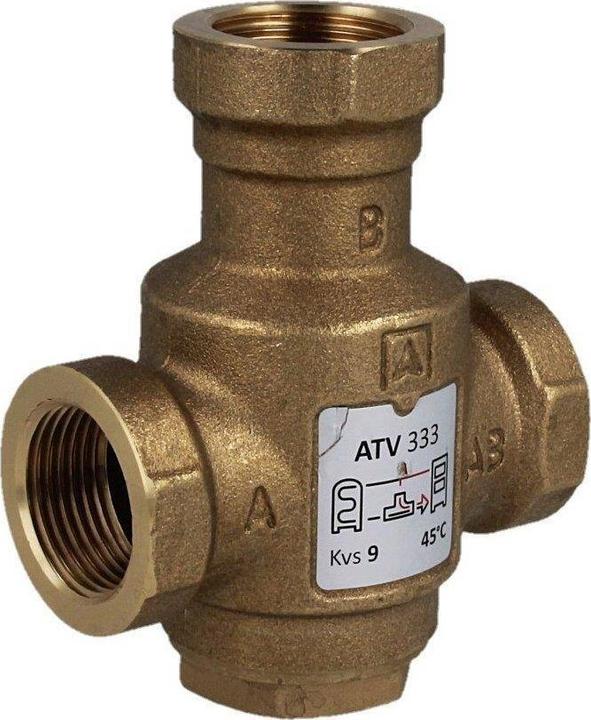 Actual product image Afriso ATV 333 temperature valve, DN25, Rp1 ", kvs 9, 45 ° C
