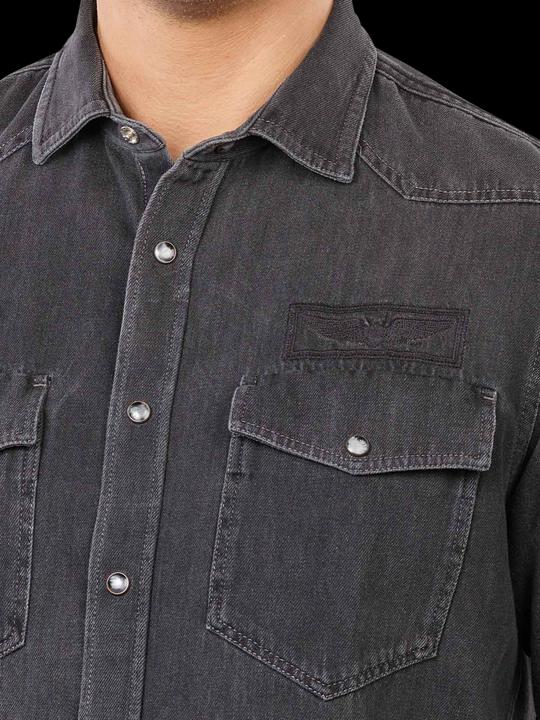 Immagine prodotto Pme Legend Long Sleeve Shirt Regular Fit Dark Grey Denim (S)