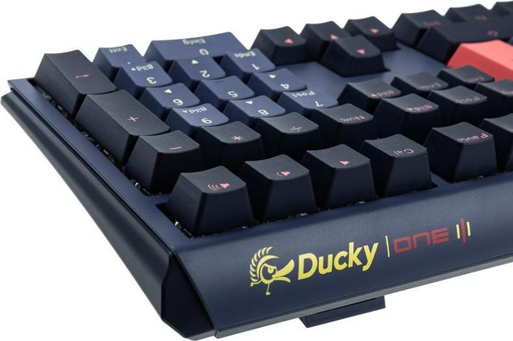 Actual product image Ducky One 3 Cosmic Blue Gaming Keyboard, RGB LED - MX-Red (DE, Cable)