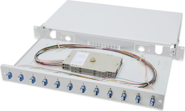 Produktbild Digitus LWL Spleissbox, bestückt, LC, OS2