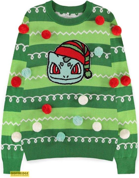 Difuzed POKEMON - Bulbizarre - Pull de Noël Ponpons (M) (M)