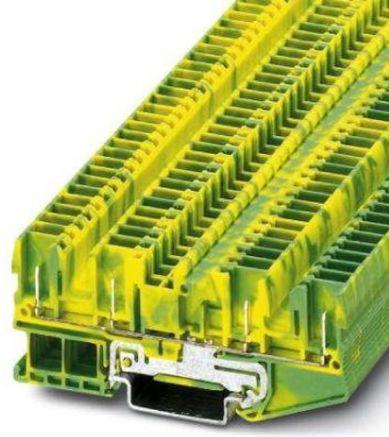 Actual product image Phoenix Contact Protective conductor terminal block ST 2,5-QUATTRO/4P-PE Green-Yellow 50 pcs.