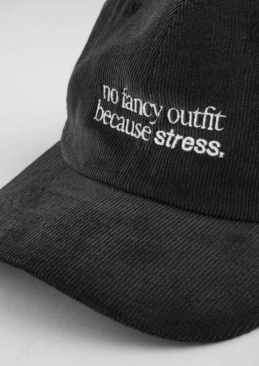 Actual product image Plakativ «No Fancy Outfit» Courdroy Cap Black