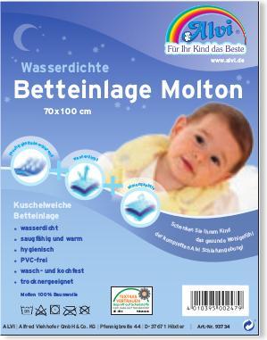 Produktbild Alvi Betteinlagen Betteinlage Molton 40 x 50 cm (40 x 50 cm)