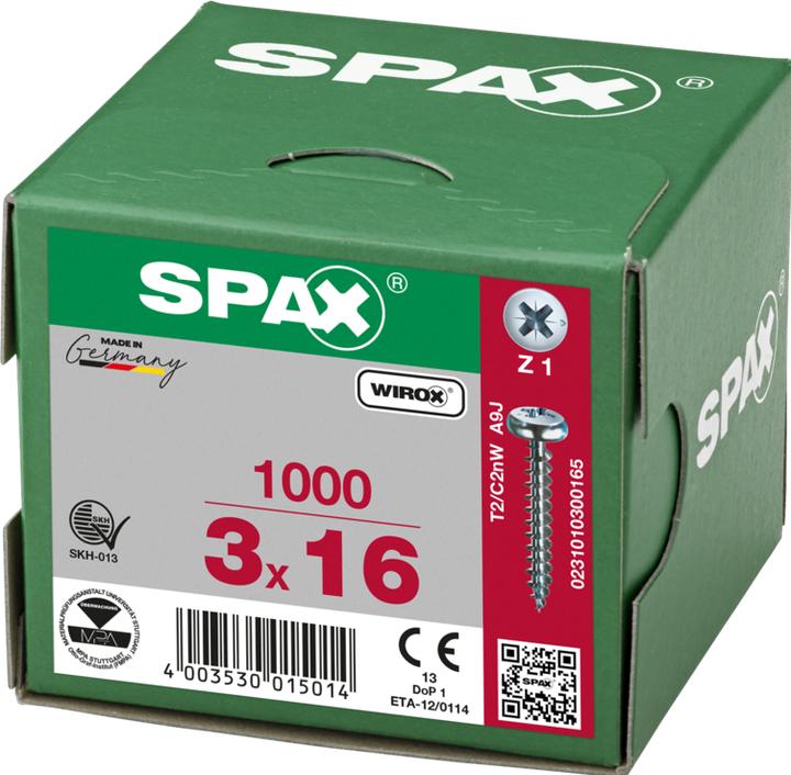Immagine prodotto Spax Viti mordenti per pannelli truciolati (1000 Viti per pezzo)