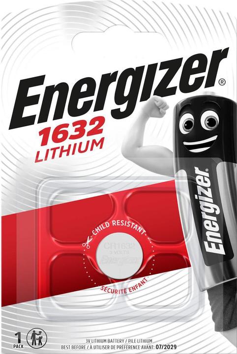 Actual product image Energizer CR1632 Lithium (1 pcs., CR1632, 130 mAh)