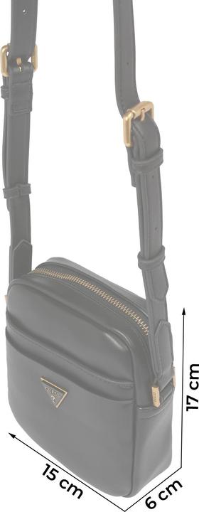 Actual product image Guess Tracolla, Textile Bag, Black, HMESCAP2215BLA, For Men, 18 x 14 x 5 c