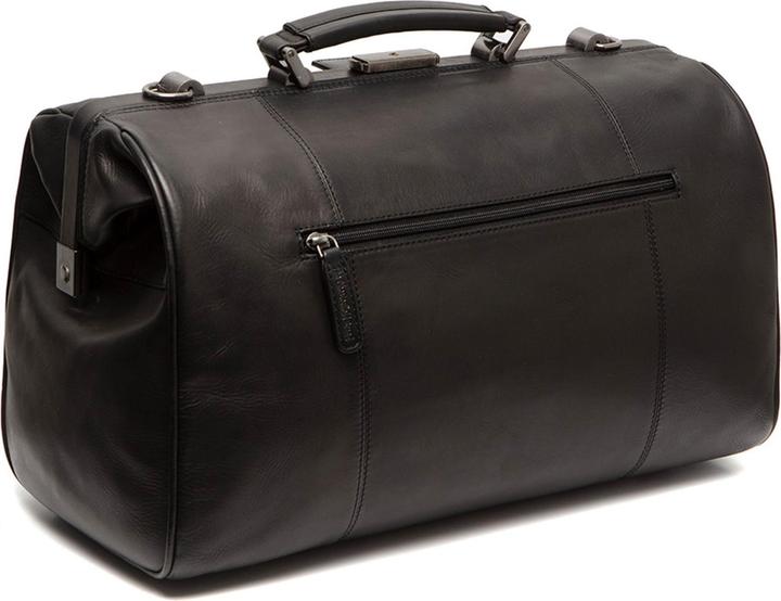 The Vegan Cow Chesterfield Brand Leren Weekendtas Zwart Texel (22.90 l)