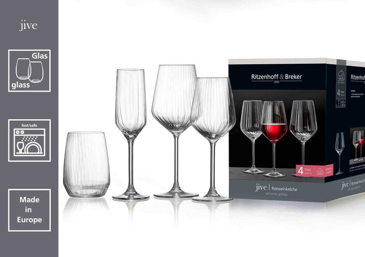 Produktbild Ritzenhoff & Breker Jive Rotweingläser (53 cl, 4 Gläser, Rotweingläser)