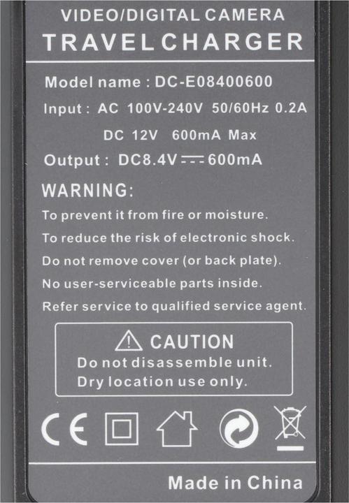 Image du produit AccuCell Chargeur Nikon EN-EL20, EN-EL20a (Chargeur de batterie d'appareil photo)