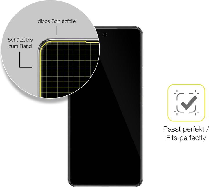 Actual product image Dipos 3D Full Cover Screen Protector (1 Piece, Samsung Galaxy A53 5G)