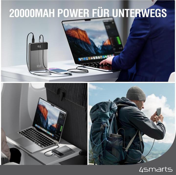 Actual product image 4smarts Enterprise Slim (20000 mAh, 122.50 W, 74 Wh)