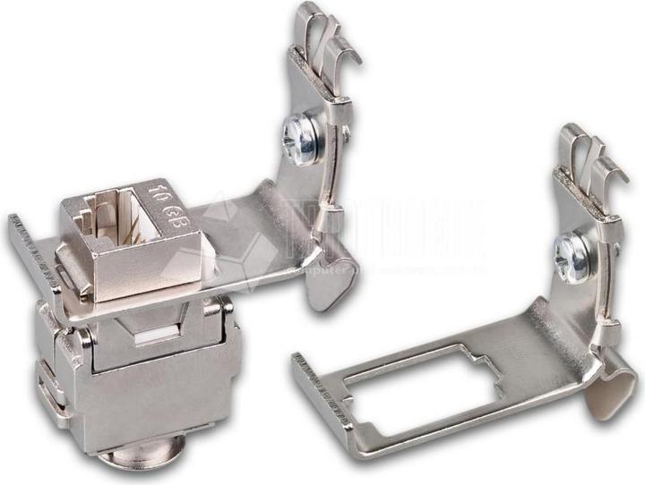 Produktbild Wirewin Hutschienenadapter für Montage eines Keystone Jacks, Metall Keystone System (Keystone Modulhalter)