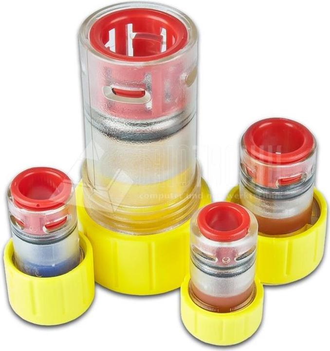Actual product image Lightwin End cap with cable gland, gas stop single pull seal, 14mm, 3-6mm FTTx (U/UTP, CAT6, 5 m)
