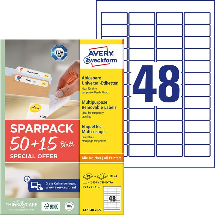 Produktbild Avery Universal-Etiketten