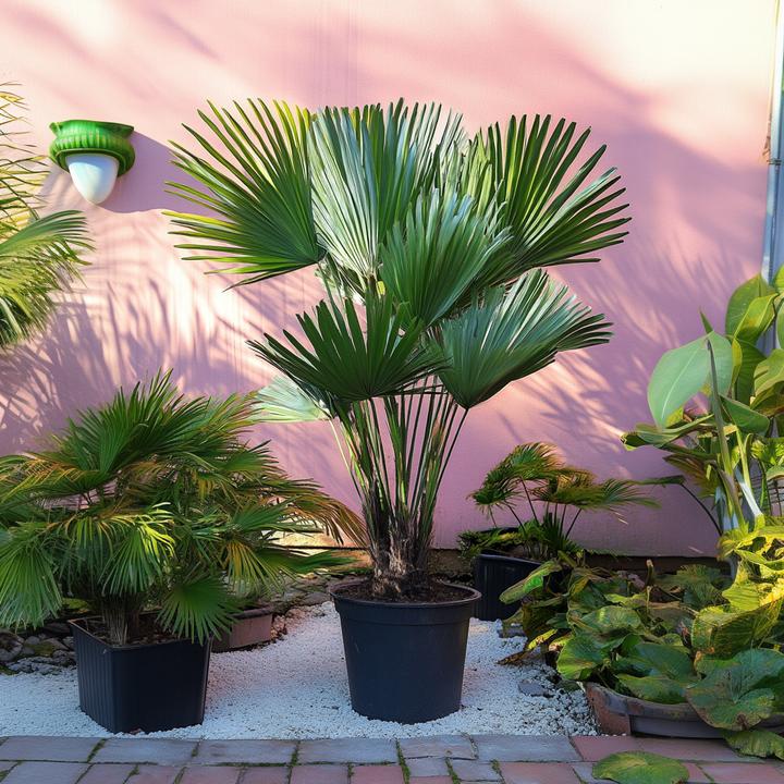 Produktbild Plant in a Box Chamaerops 'Vulcano' - 2er Set Vulkan Zwergpalme (35 cm)