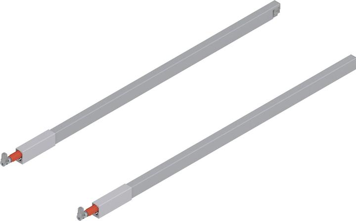 Actual product image Blum Longitudinal railing for front pull-out TANDEMBOX antaro, gray RAL 9006