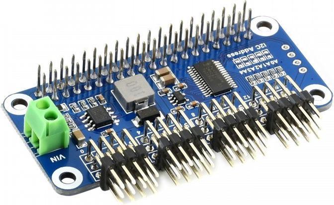 Produktbild WaveShare Servo Treiber HAT (B) für Raspberry Pi 16-Kanal mit I2C