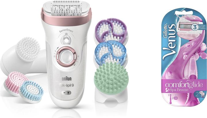 Braun Silk-épil 9 SensoSmart con rasoio Gillette Venus in omaggio