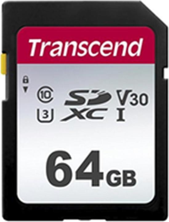 Produktbild Transcend SDXC 300S 64GB Class 10 UHS-I U1 (64 GB, SDXC, U3, UHS-I)