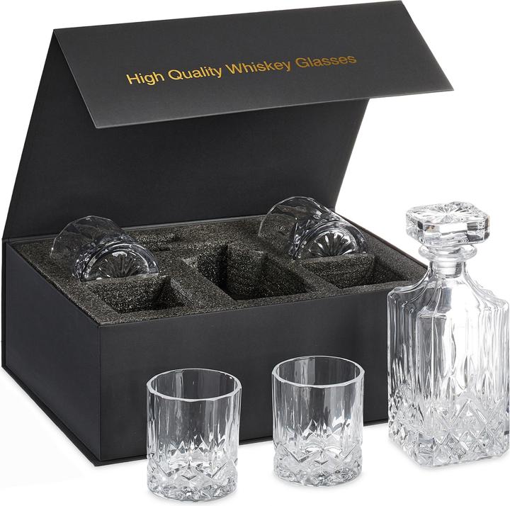 Produktbild Relaxdays 5-tlg. Whisky-Set (3.30 dl, 1 x, Whiskygläser)
