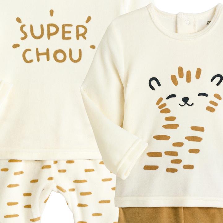 Produktbild La Redoute Collections 2er-Pack Pyjamasaus Samt (80)