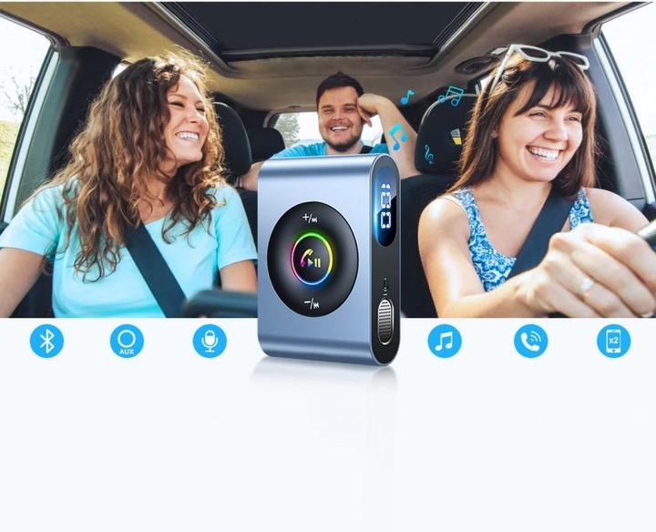 Actual product image Joyroom Bluetooth 5.3 AUX receiver JR-CB1 (grey) (Receiver)