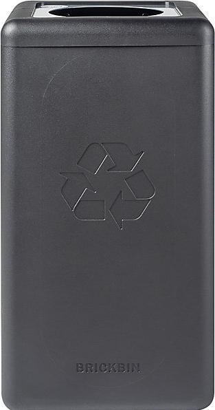Image du produit ReinigungsBerater Système de tri sélectif BrickBin poubelle noire grise 65 L porte-sacs intégré, en plastique recyclé. (65 l)