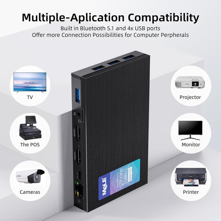 Produktbild Mele Quieter3Q lüfterloser Mini PC (Intel Celeron N5105)