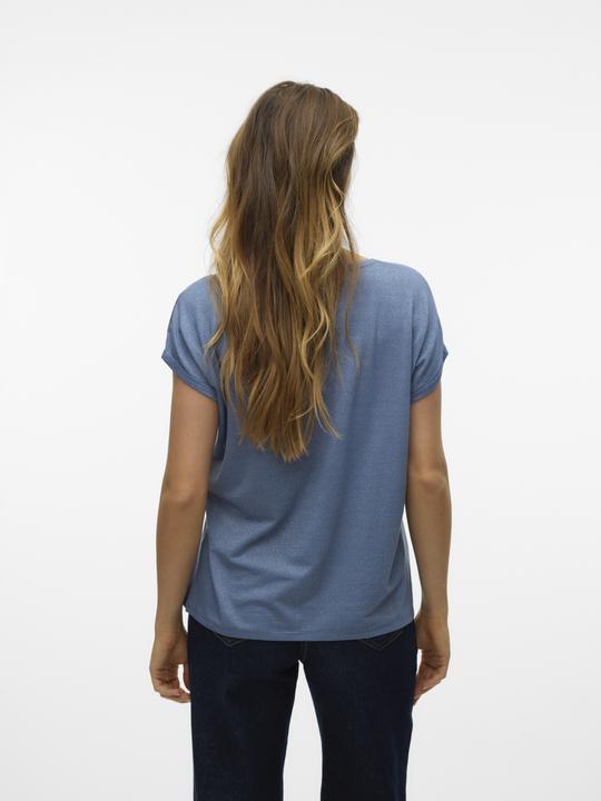 Actual product image Vero Moda Vmlava Glitter Ss Top Stripe Ga (XS)
