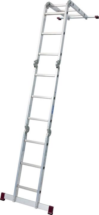 Produktbild Krause Gelenkleiter CORDA silber 4x 3 Sprossen, H: 100,0 cm (Gerüst, 34 cm)