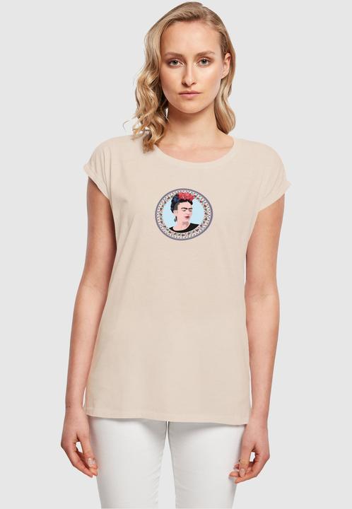 Actual product image Merchcode Ladies Frida Kahlo - Round Extended Shoulder Tee - 116235 (L)