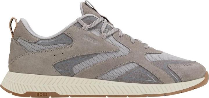 Actual product image BOSS Mens Titanium Leather Running Trainers (39.5)